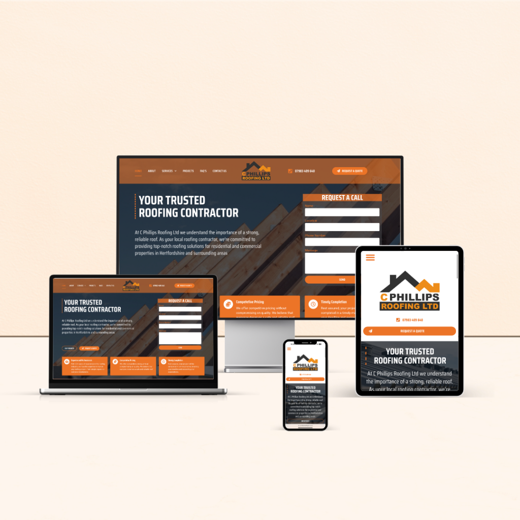 C PHILLIPS ROOFING LTD – WEBSITE DESIGN AND BUILD