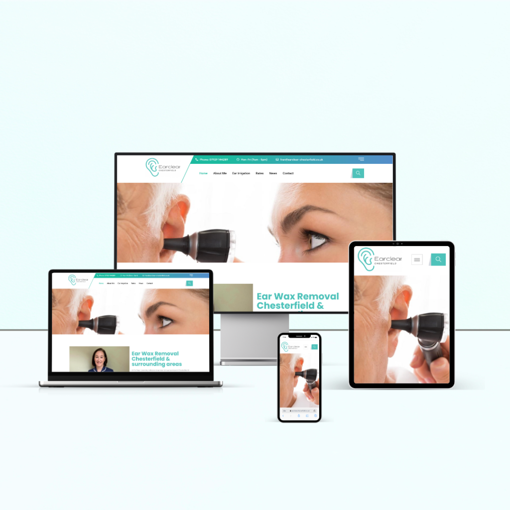 EAR CLEAR CHESTERFIELD – WEBSITE DESIGN AND BUILD
