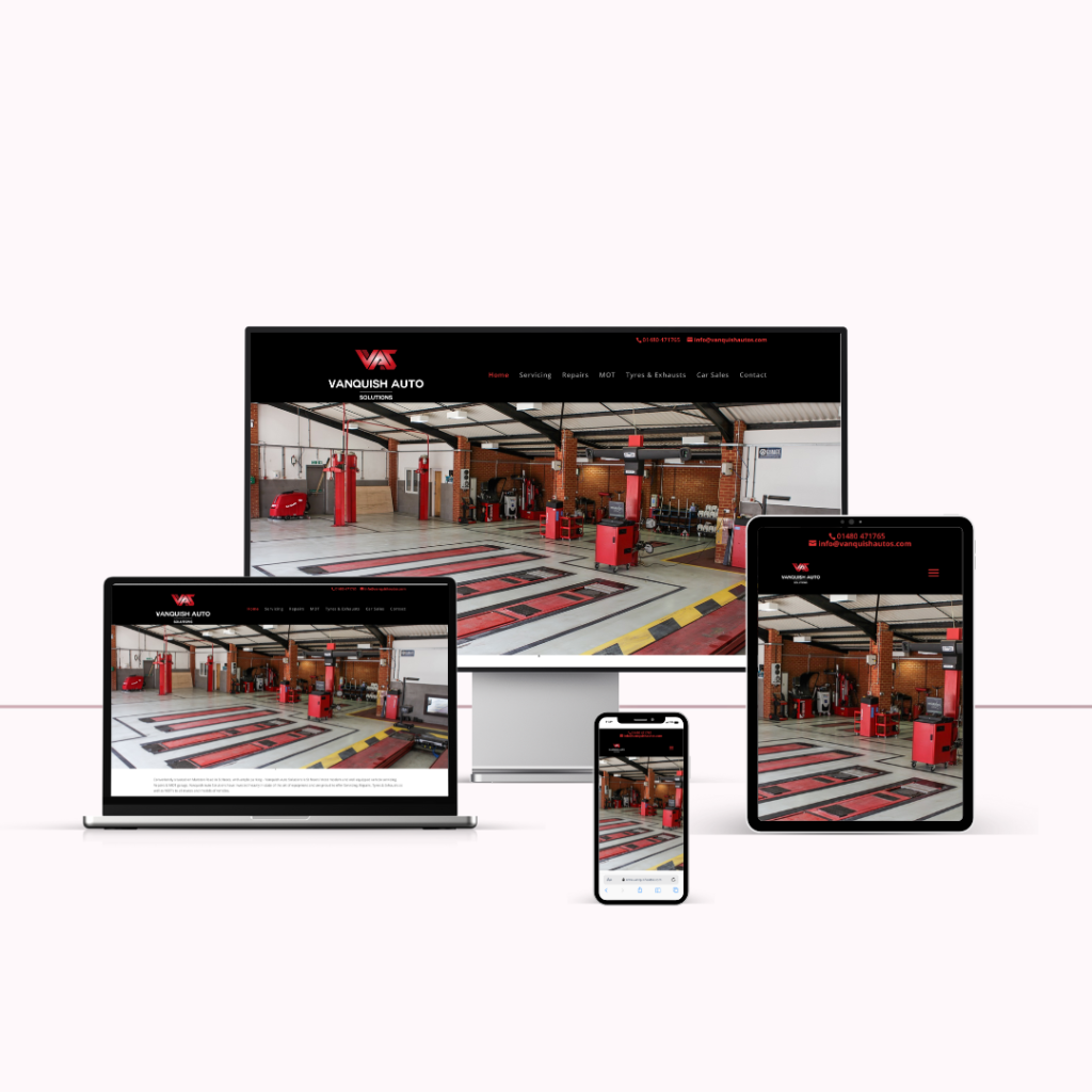VANQUISH AUTOS – WEBSITE DESIGN AND BUILD